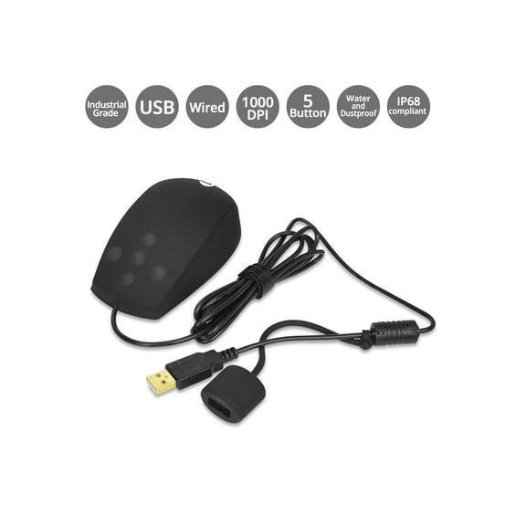 SIIG 3 Buttons USB Optical Mouse - Smooth, precise and affordable USB 3-button optical mouse with scrolling wheel,1200 DPI