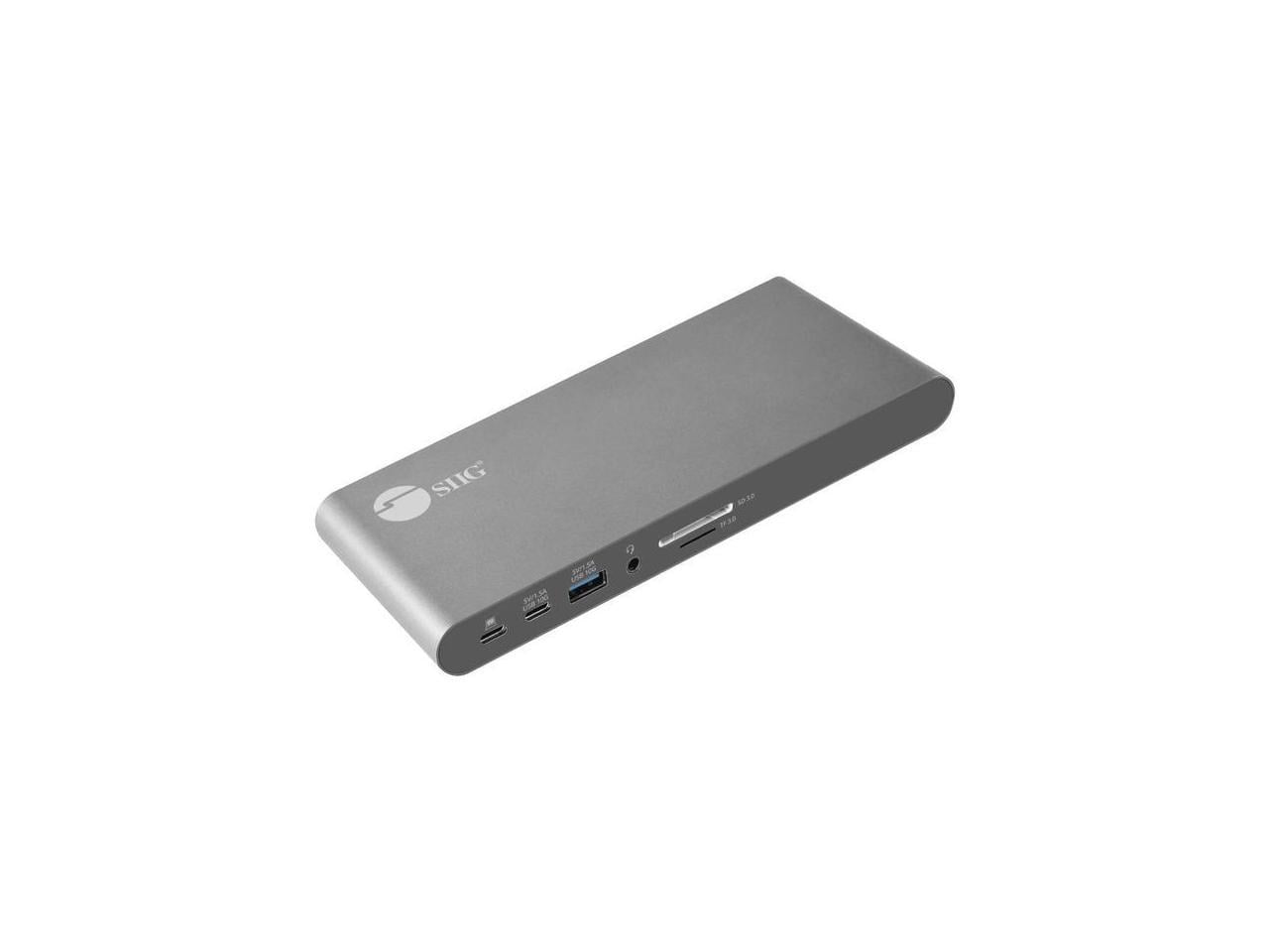 SIIG USB-C Dual 4K Video MST Docking Station with 60WPD Charging