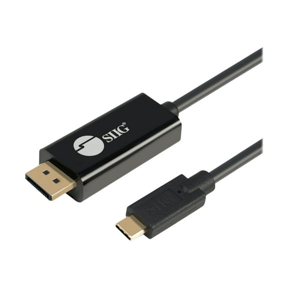 SIIG USB-C to DisplayPort Active Cable 4K 60Hz HDR - 2M - Thunderbolt 3 Compatible - Plug-n-Play