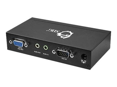 SIIG VGA & Audio Long Range CAT5 Extender with Auto-Tuned & Auto-Deskew - Video/audio extender - up to 984 ft