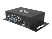 SIIG VGA & Audio CAT5 Extender Long Range Transmitter and Receiver Units - Video/audio extender - up to 1000 ft