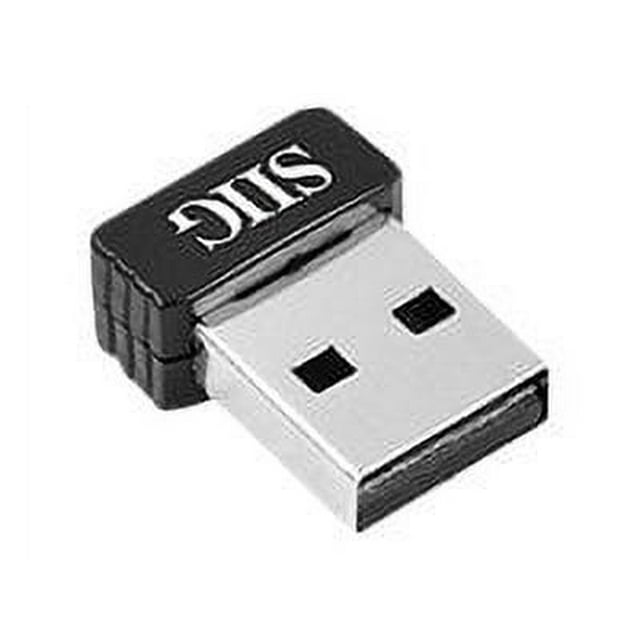 SIIG Wireless-N Mini USB Wi-Fi Adapter - Network adapter - USB 2.0 - 802.11b/g, 802.11n (draft) - black