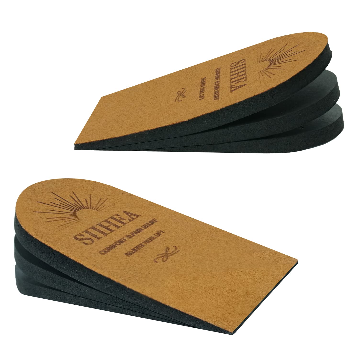 SIIHEA Adjustable Heel Lifts for Shoes, 1/4'' Height Increase Insoles
