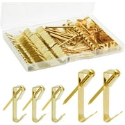 SIISLL Golden Picture Hooks 30lb and 50lb, 100 Piece