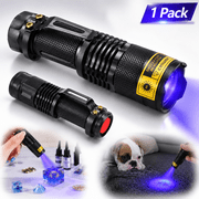 SIISLL Lightweight Mini Handheld Torch Detector Ultraviolet LED Flashlight, Resin Curing