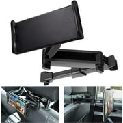 USTOP Car Headrest Mount, Universal Back Seat Tablet Holder for 7-12.9 Inch Devices, Adjustable Anti-Slip Silicone Straps, Hands-Free Viewing for Passengers on Road Trips