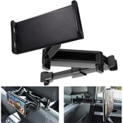 USTOP Car Headrest Mount, Universal Back Seat Tablet Holder for 7-12.9 Inch Devices, Adjustable Anti-Slip Silicone Straps, Hands-Free Viewing for Passengers on Road Trips