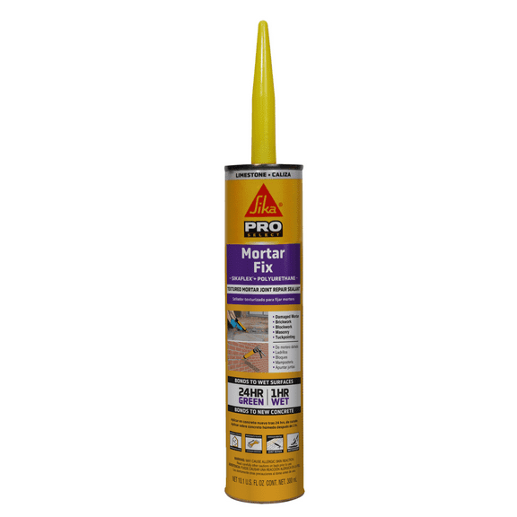 SIKA USA Sikaflex Mortar Fix, Polyurethane, Limestone, Industrial Sealant, 10.1 fl. oz