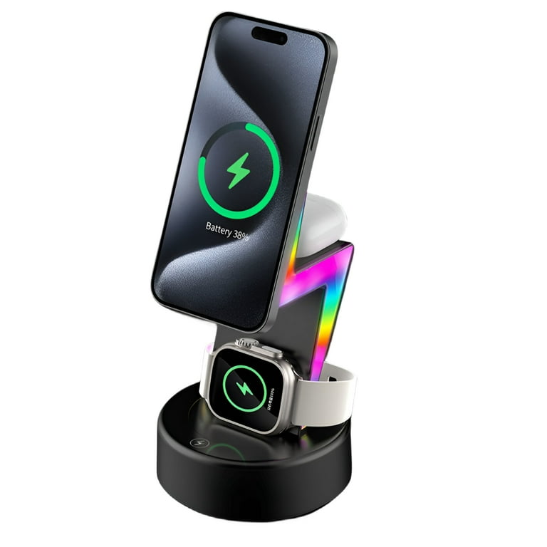 Tv Stand In 15W Fast Wireless Charger Charging Dock Station