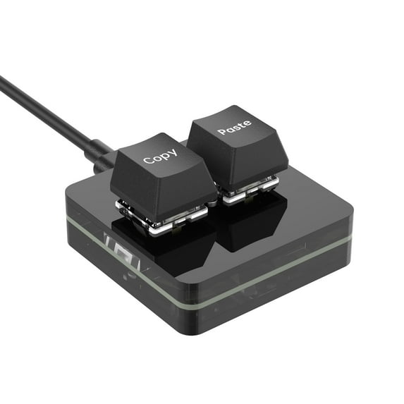 SIKAI CASE Mechanical Keyboard Mini Copy Paste 2 Keys Hot Swap RGB Programmable Macro Keypads(Copy/Paste)