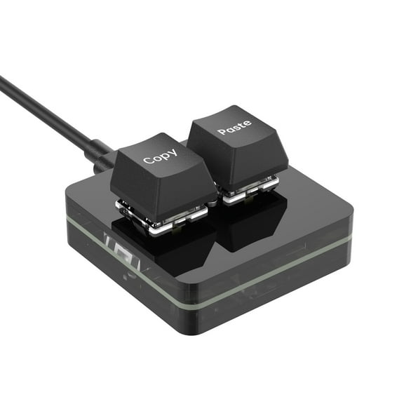 SIKAI CASE Mechanical Keyboard Mini Copy Paste 2 Keys Hot Swap RGB Programmable Macro Keypads(Copy/Paste)