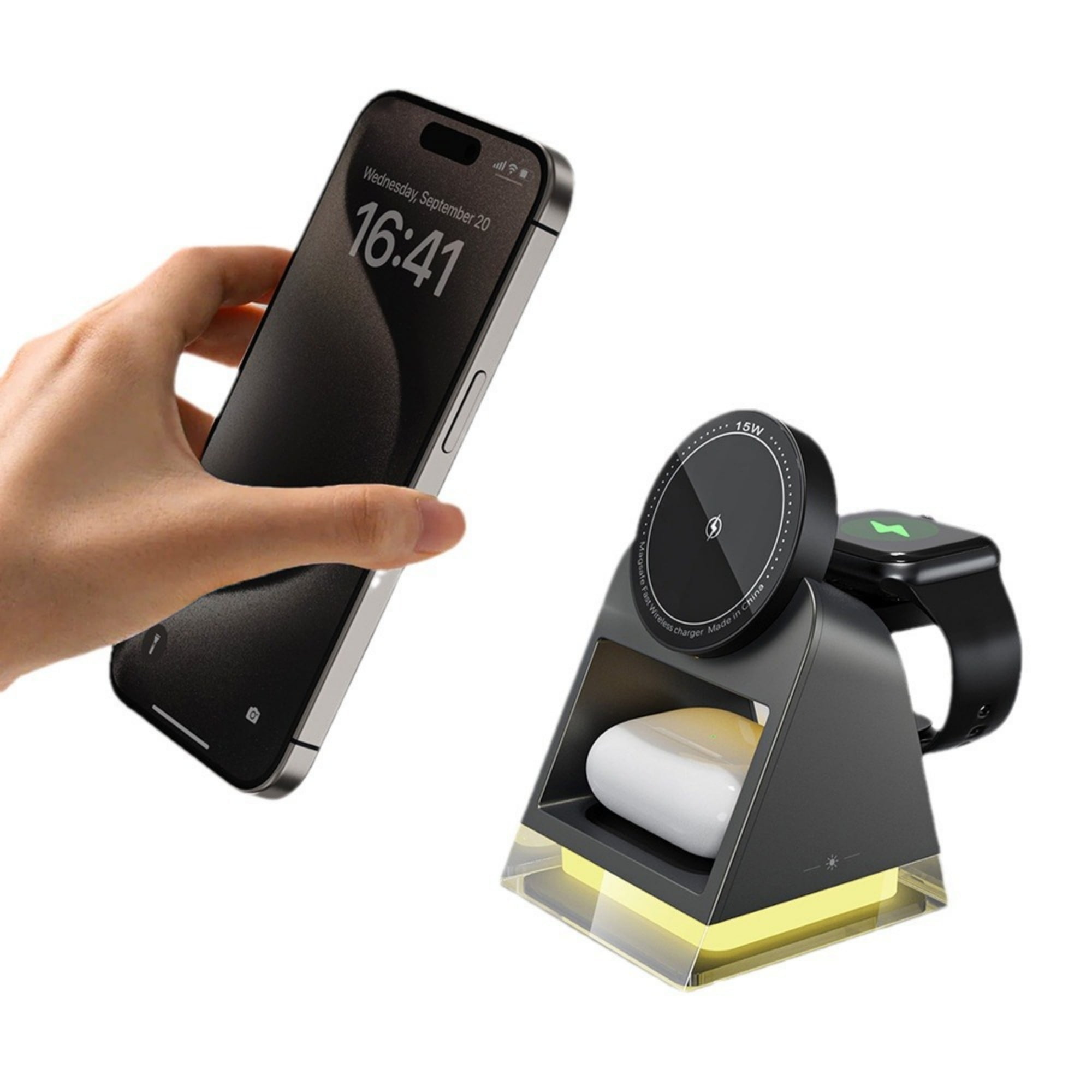 SIKAI CASE Night Lamp Wireless Charger for iPhone,Magsafe in