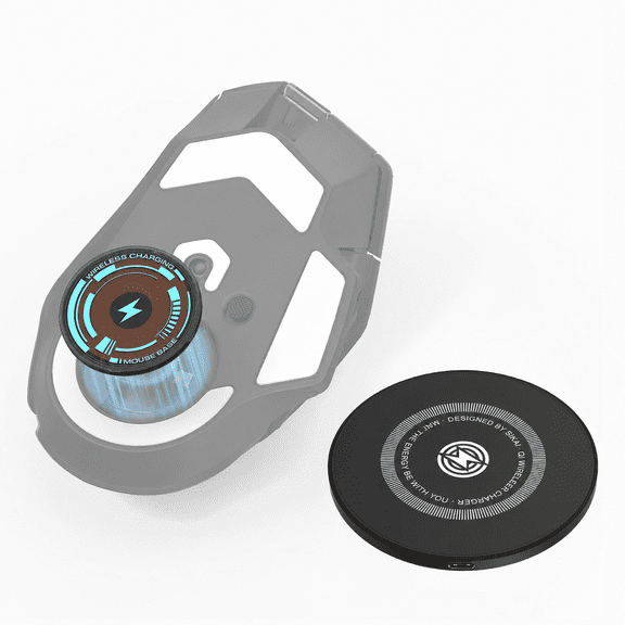 SIKAI CASE Qi Wireless Charging Kit with 1 Module and 1 Pad for Logitech G PRO X Superlight 1/2, G PRO X 2 Superstrike Mice(Thunder) (Not for POWERPLAY)