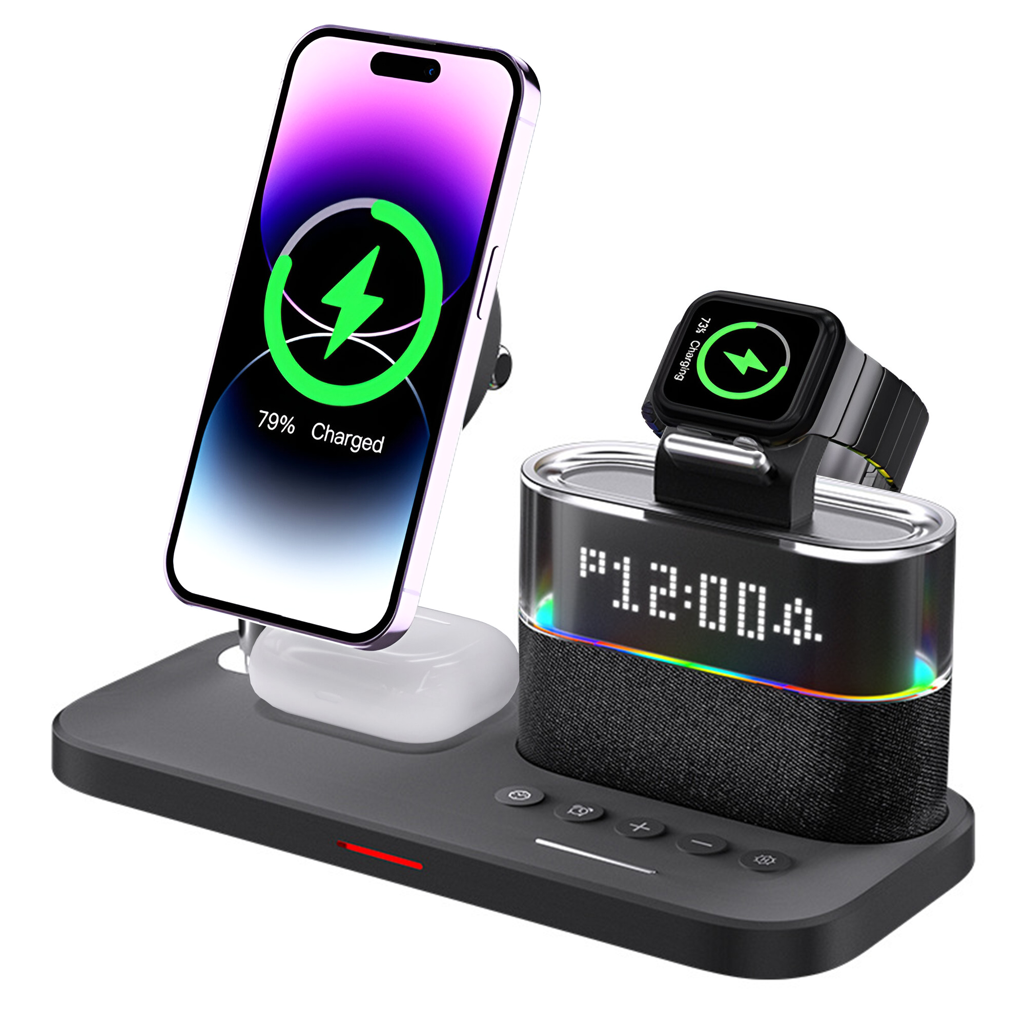 SIKAI CASE Wireless Charger for Apple,Magsafe 3 in 1 Wireless Charging