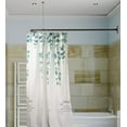 thumbnail image 1 of SIKAIQI L Shaped Shower Curtain Rod, Bathroom Bathtub Corner Shower Curtain Rod with Ceiling Support (BLACK), 1 of 4