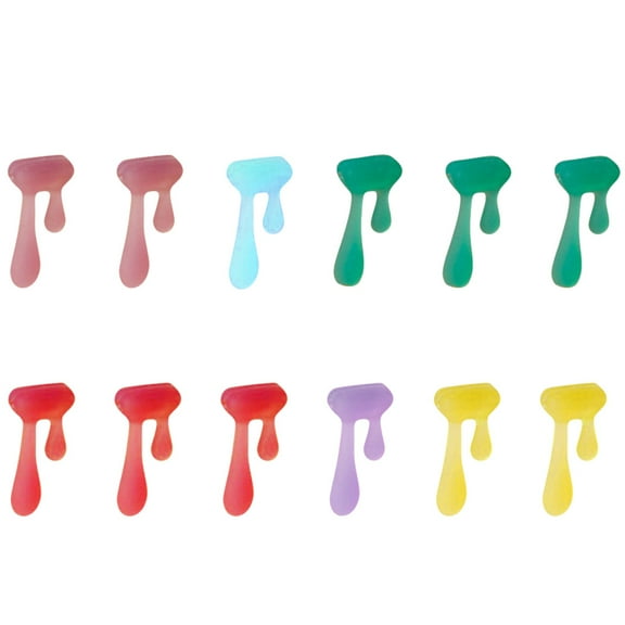 SILENRADAWN 18Pcs Assorted Color Silicone Glass Markers for Distinguishing Cups at Social Events