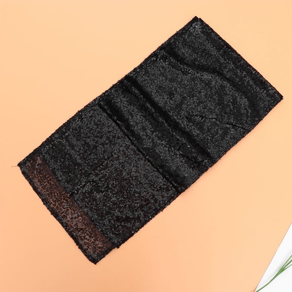 SILENRADAWN 1Pack Black Sequin Tablecloth For Elegant Table Decoration And Festive Event Planners