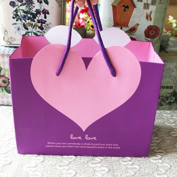 SILENRADAWN 1Pack Eco-friendly Paper Gift Bags for Graduation Celebrations Square Bottom 22x17x10cm