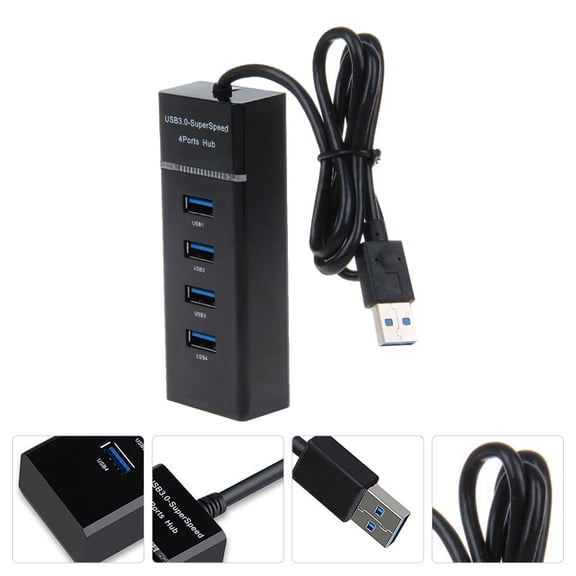 SILENRADAWN 1Pcs USB Hub Desktop 4 Port Adapter with Super Speed Transmission 5Gbps