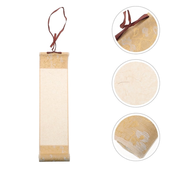 SILENRADAWN Chinese Paintings Paper Blank Scroll Vintage Taste 1Pack For Writing