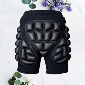 SILENRADAWN Black Ski Jupon with Ample Hip Thigh and Tailbone Padding for Cycling Skating and Skiing