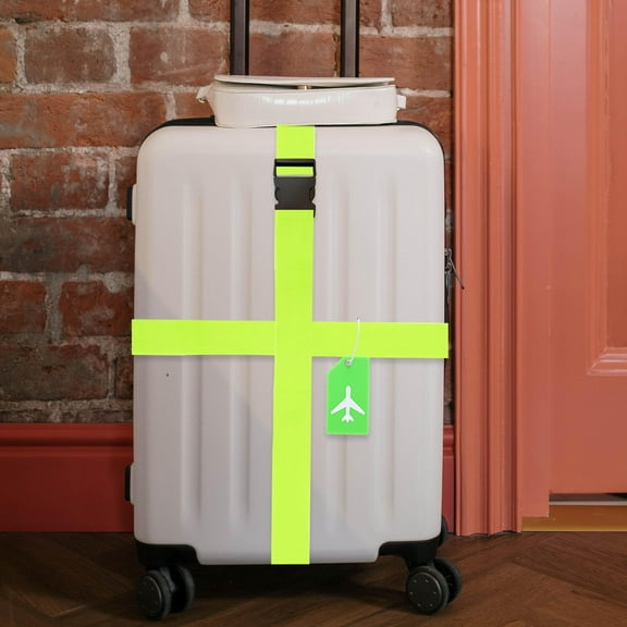 SILENRADAWN Baggage Tags Polyester Luggage Bands 1 Set 3.5x1.9x0.2in