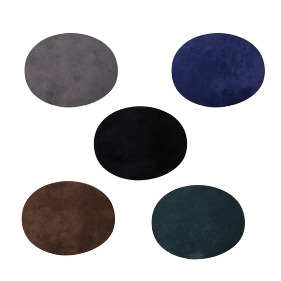 SILENRADAWN 25Pcs Suede Fabric Patches Kit Assorted Colors for Sewing Denim Sweater Clothes Patchwork