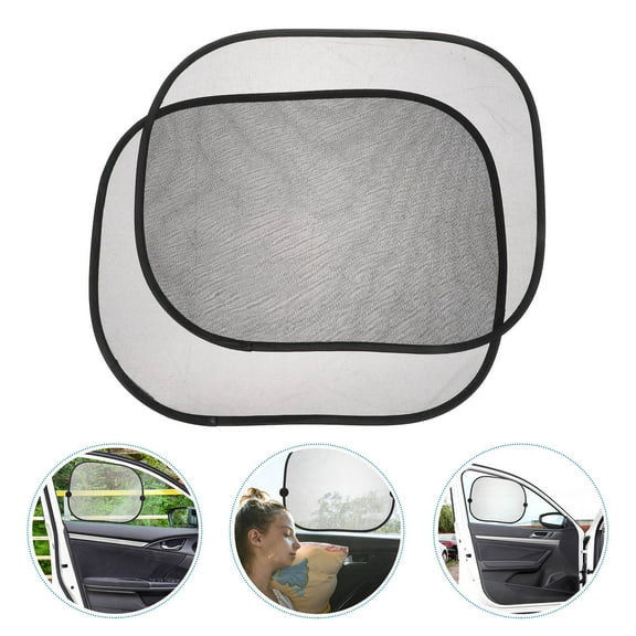 SILENRADAWN 2Pcs Rectangular Car Window Shades for Automotive Side Window 17.3X14.2in