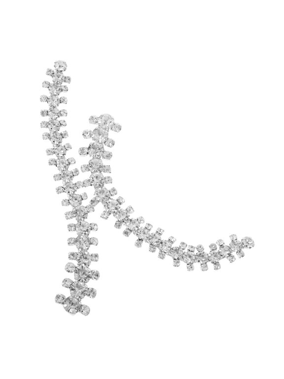 Rhinestone Shoe Chains White Durable Decorative Foot Jewelry for High Heels