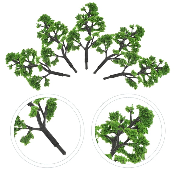 SILENRADAWN 30Pcs Small Craft Pine Trees for Microscape Decor and Dioramas