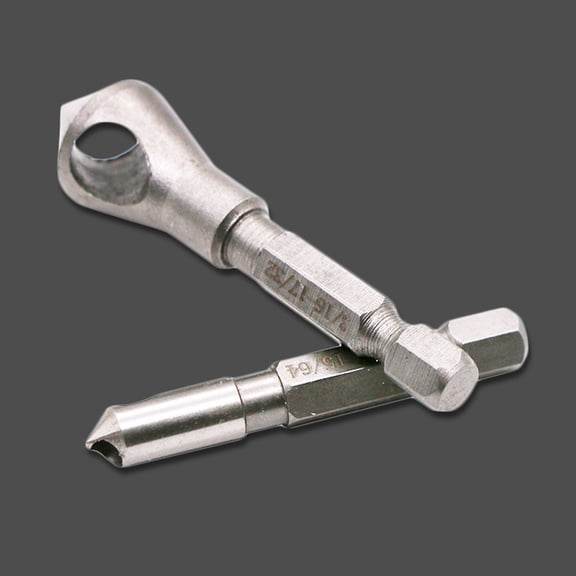 SILENRADAWN 3Pcs Plated Silver Countersink Chamfer Tool Set Made of Premium Steel for Metal and Wood Drilling
