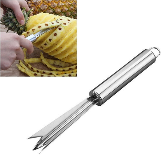 SILENRADAWN 4Pcs Pineapple Skin Remover V Shape Multifunctional Pineapple Eye Remove Kitchen Gadget