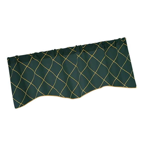 SILENRADAWN Cotton Polyester Shading Sector Curtain for Home Office Hotel Decoration 1Pack 132x46in Dark Green