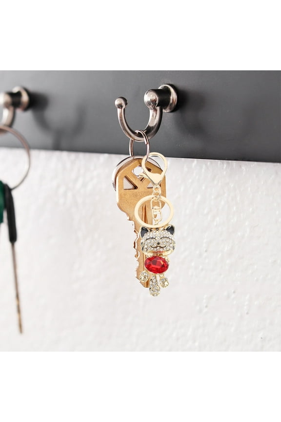 Cute Cat Keyring Metal Pendant for Car Decoration present Giving Daily Use 1Pcs 11.8 x 1.2 x 0.6in