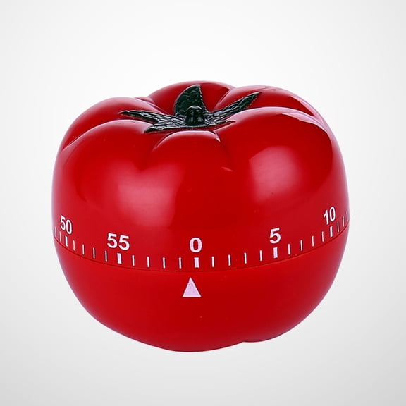 SILENRADAWN Cute Mechanical Timer in Tomato Shape for Classroom Use 1Pcs