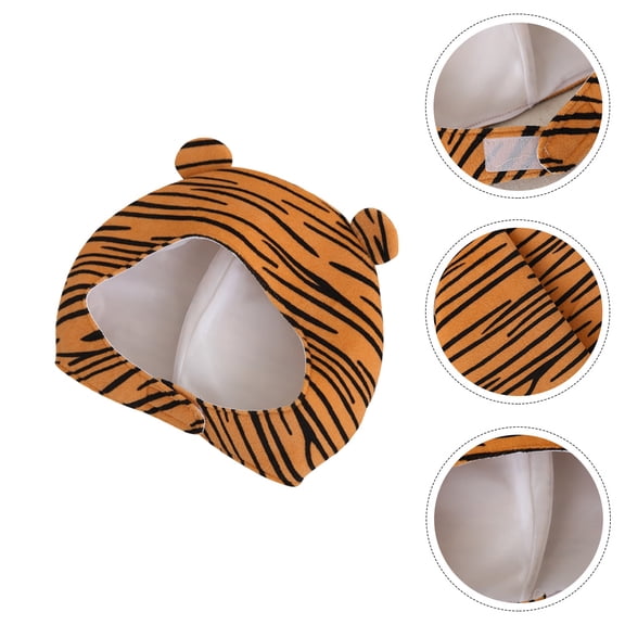 SILENRADAWN Adorable Tiger Plush Hat in Multiple Colors, Ideal for Parties, Festivals, Cosplay, and Fun Dress-Up Events