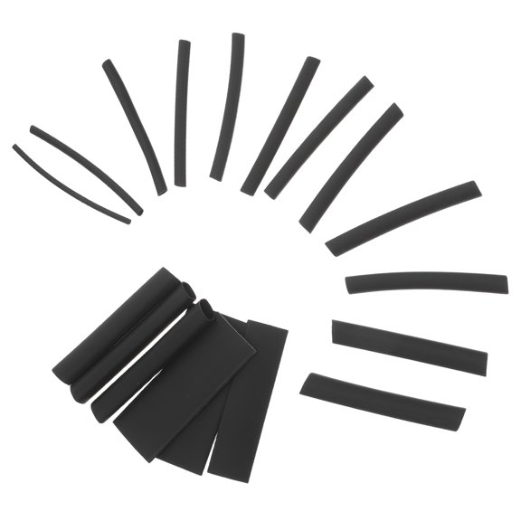 SILENRADAWN Heat Shrink Tubing Polyolefin Black 900pcs for Electrical Wires