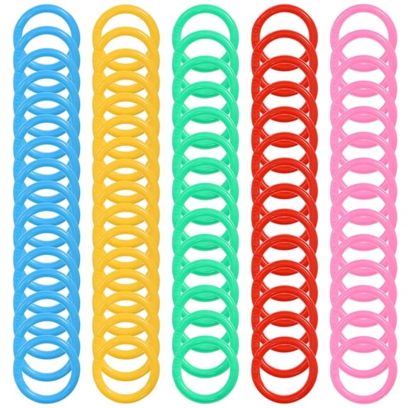 SILENRADAWN Multi-Color Plastic Loose Leaf Binder Rings for Office Documents