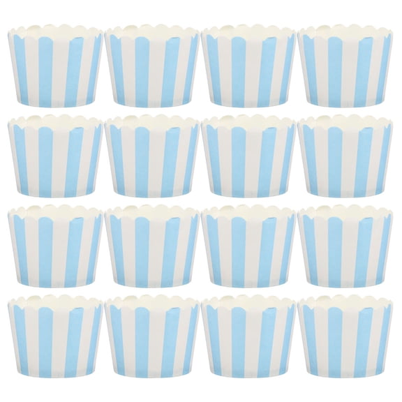 SILENRADAWN Oven -Blue Paper Baking Cups 150Pcs for Tea Parties and Celebrations