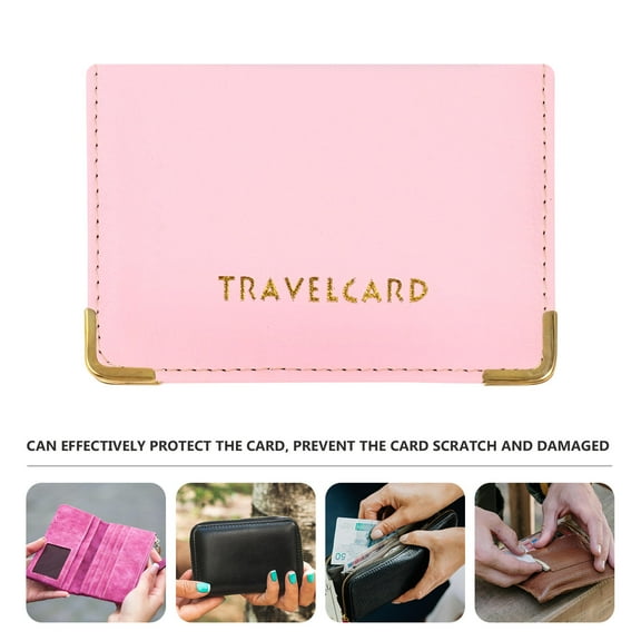 SILENRADAWN Travel Credit Card Holder Sleeve, 1 Piece Protective Cover for ID Cards, Damage Prevention, Rectangular Design