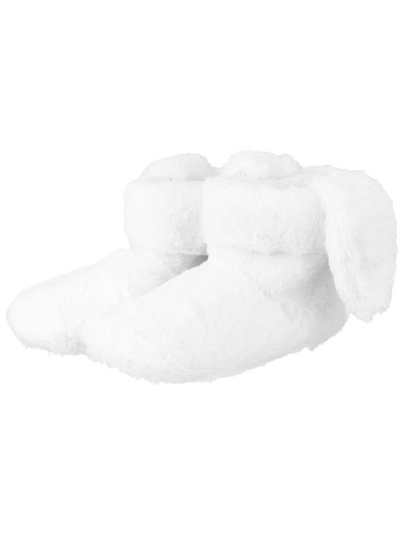 White Warm Boots, Premium Plush, Non-Slip, Durable and Stylish 1Pair