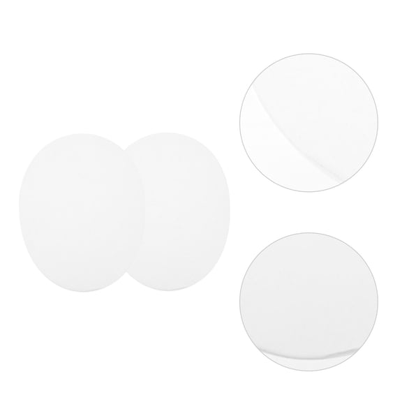 SILENRADAWN White Faux Suede Iron- Patches for Jackets Sweaters 2 Pack