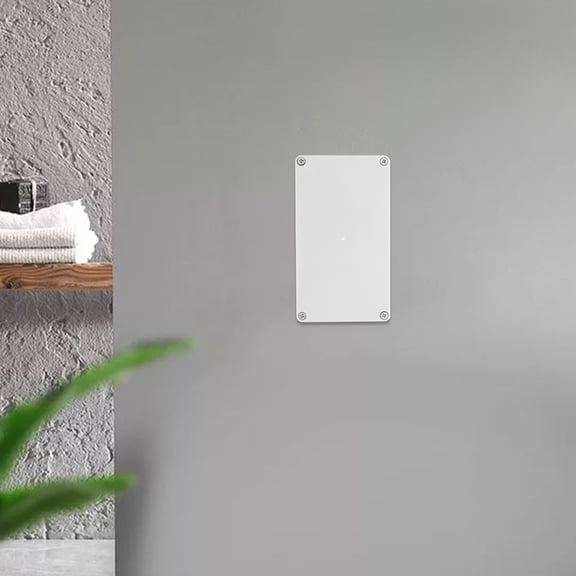 SILENRADAWN White Plastic Project Box Electrical Junction Box Cover for Outdoor Use