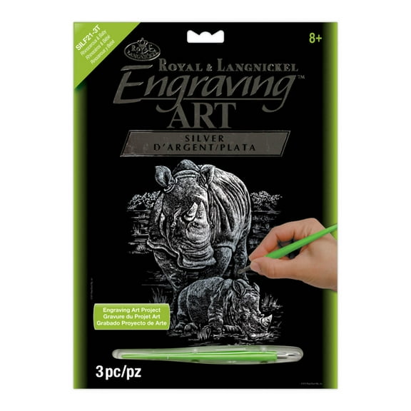 SILF Series | Engraving Art™ 8" x 10" Silver Foil Projects