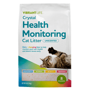 Vibrant Life Crystal Health Monitoring Cat Litter, Unscented, 8 lb Bag