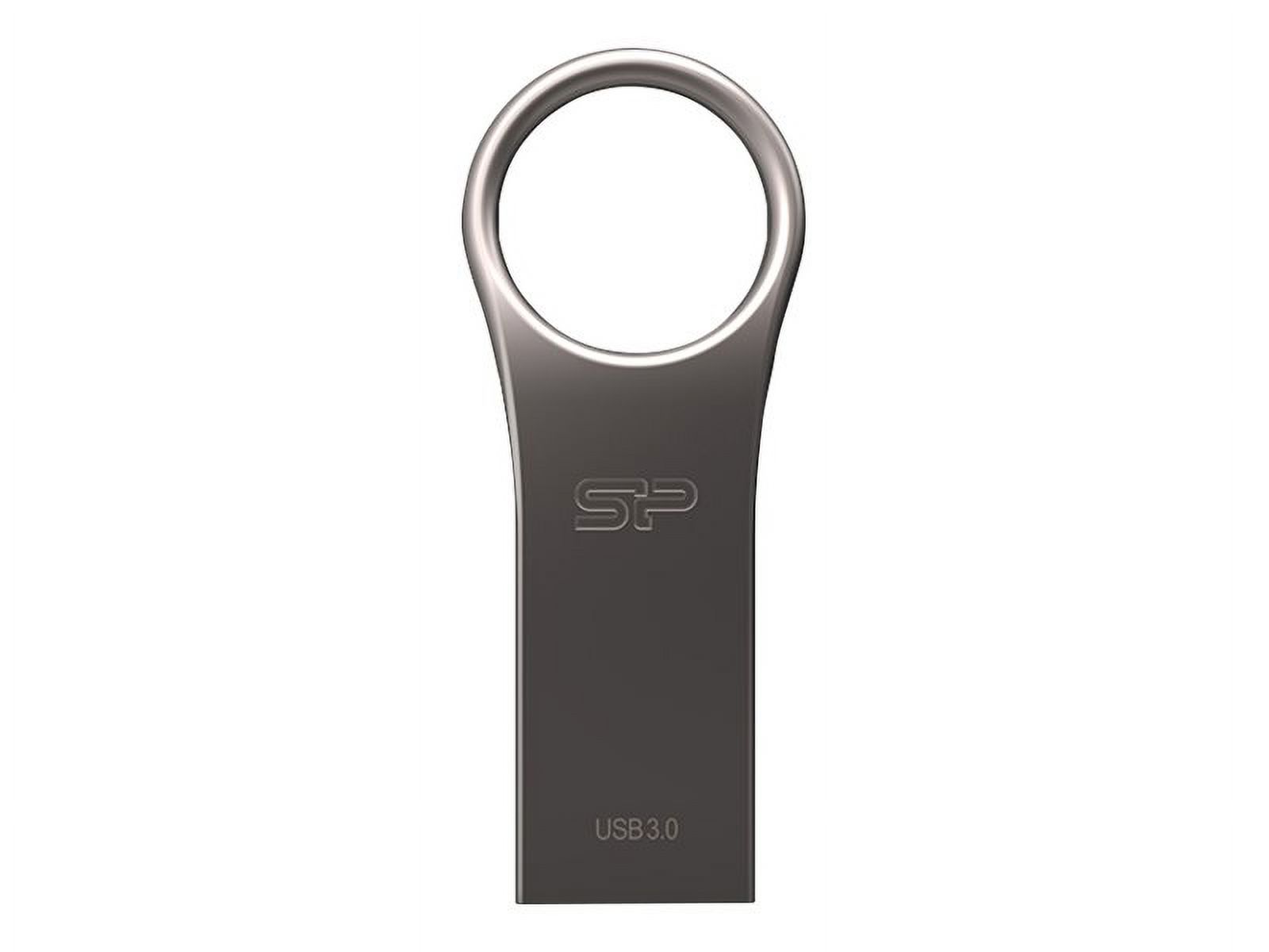 SILICON POWER Jewel J80 - USB flash drive - 128 GB - USB 3.0 - silver, titanium - image 1 of 5