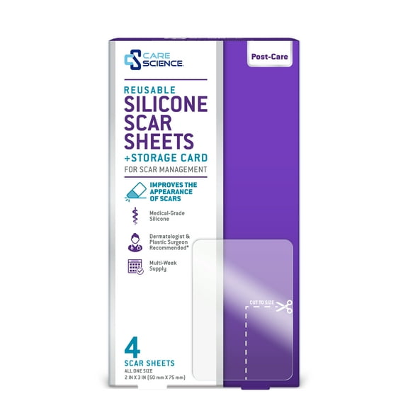 SILICONE SCAR SHEET 2 X 3IN 4CT