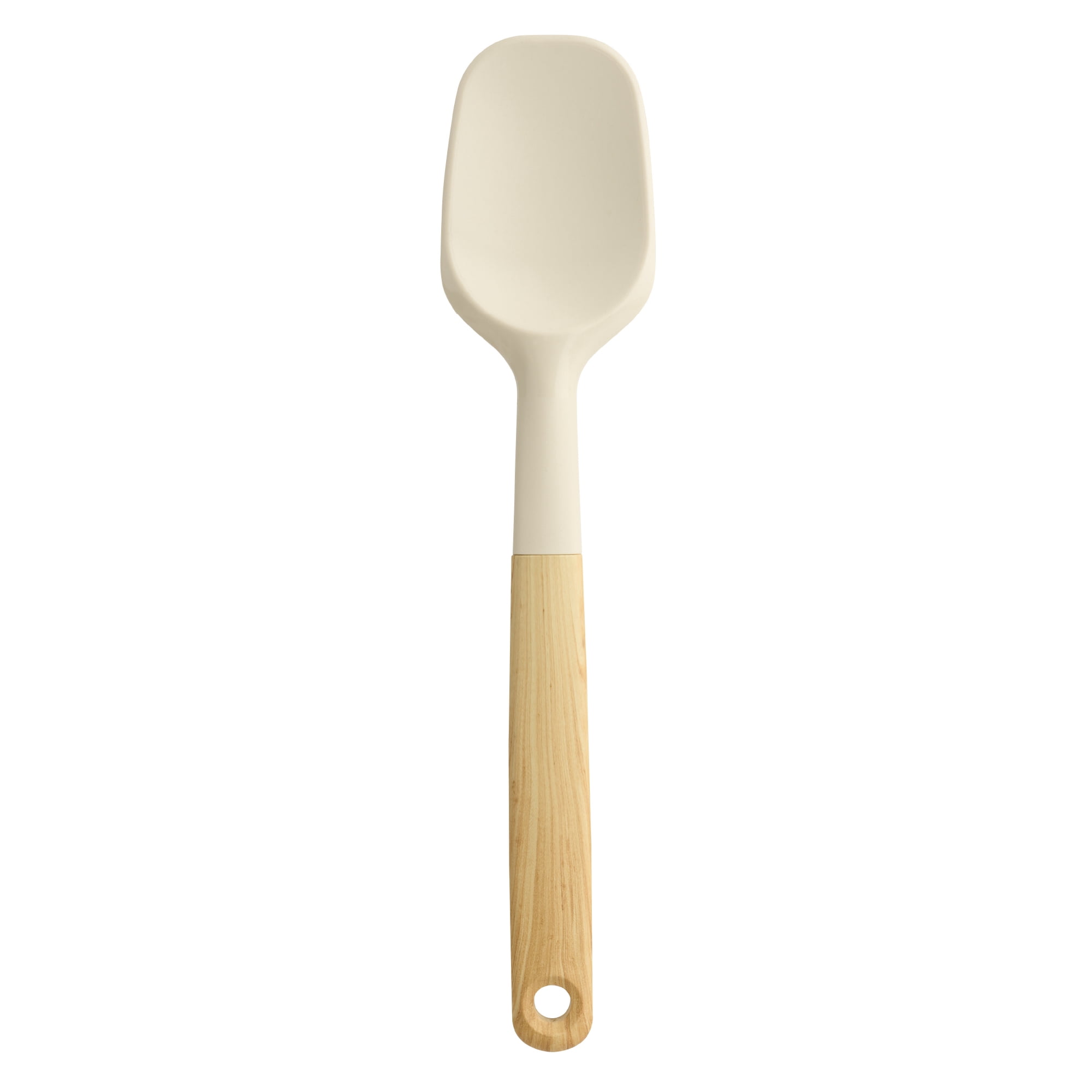 Mainstays Silicone and Faux Bamboo Spoonula, Light Gray