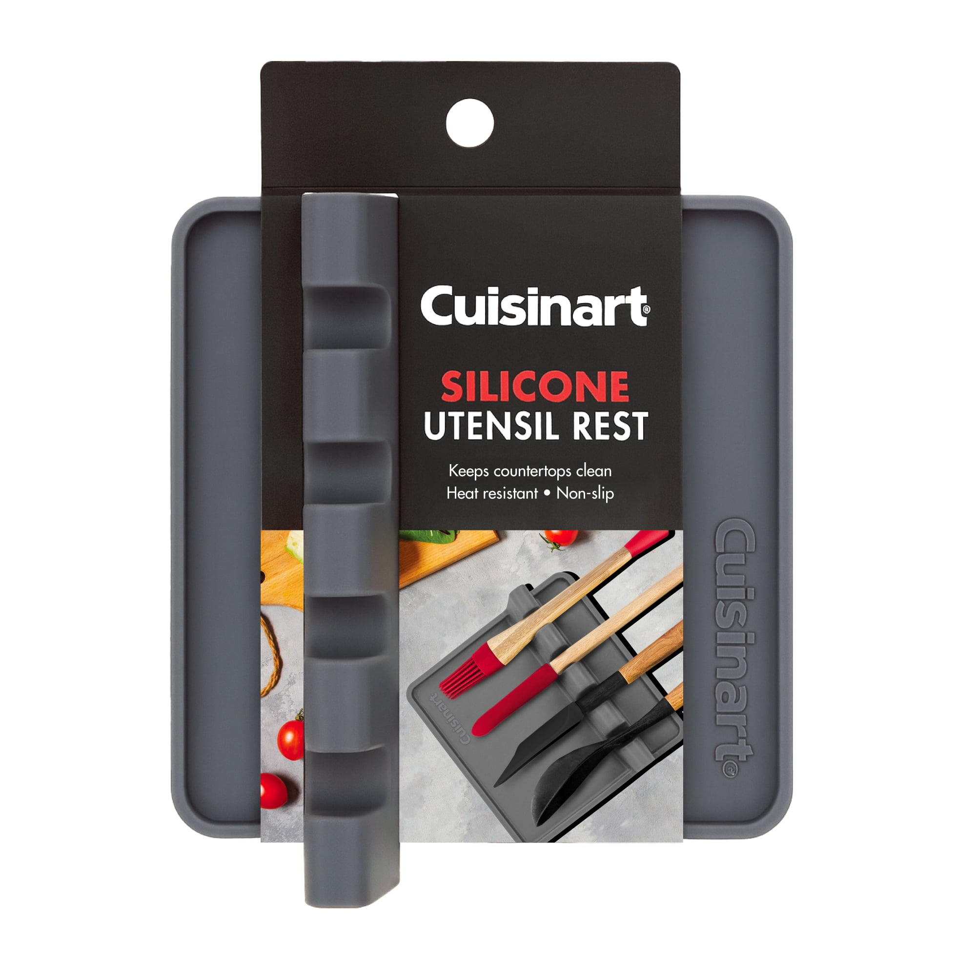 Cuisinart Silicone Utensil Rest, Holds 4 Utensils