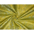 thumbnail image 1 of SILK BROCADE FABRIC Pastel green and Yellow 44" wide BRO150[1], 1 of 6